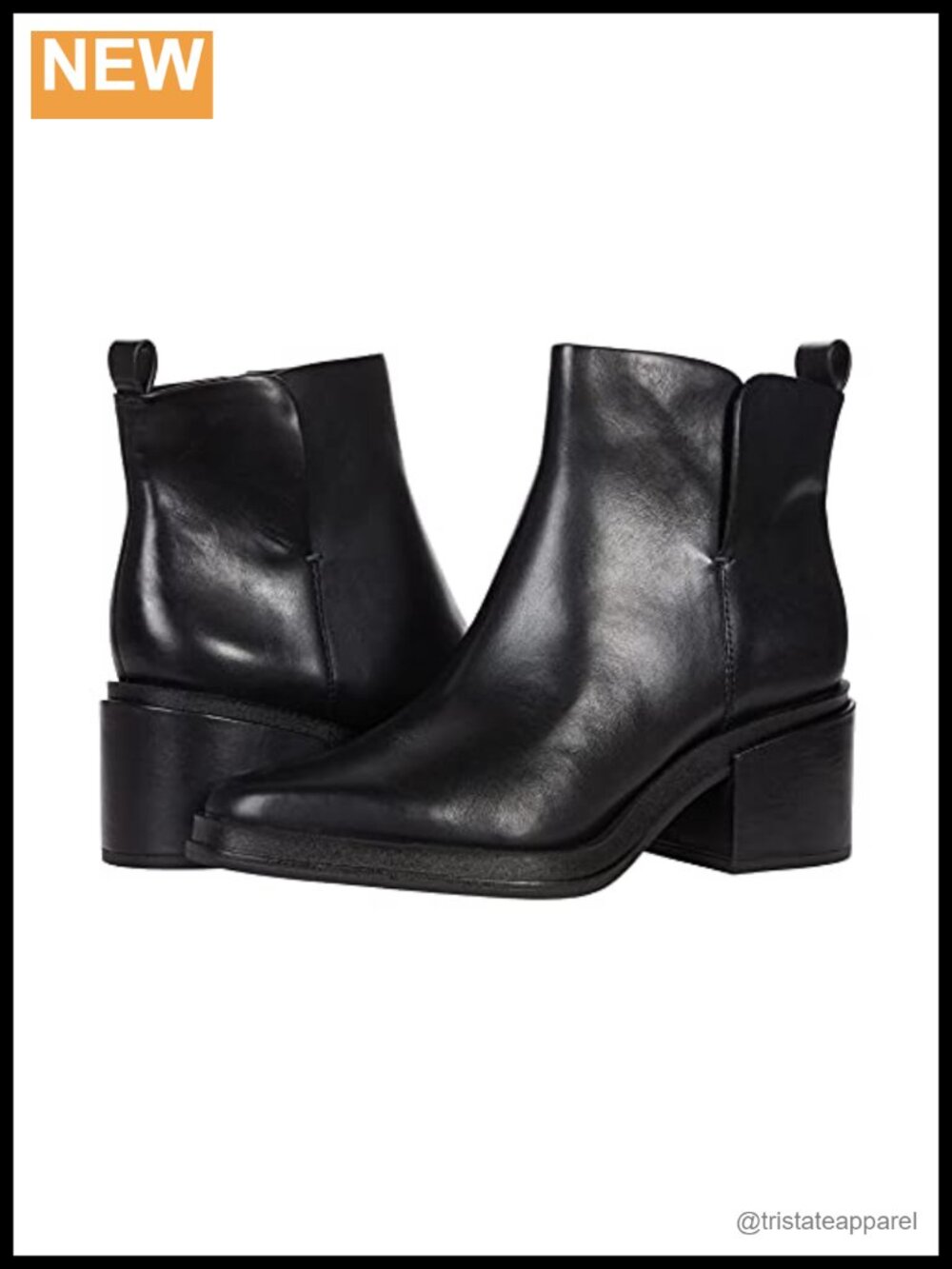 Franco Sarto Womens Dalden Block Heel Ankle Bootie - Leather